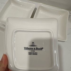 Villeroy & Boch White Porcelain Newwave Square Dishes